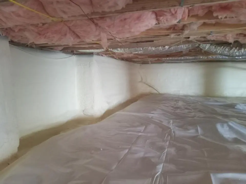 Crawl space encapsulation with closed-cell spray foam for Roof Maintenance in Sharonville